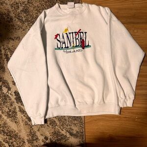 White Sanibel Island Men's Sweater